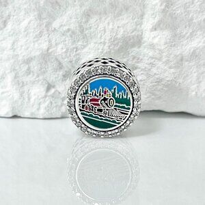 Pandora Chattanooga Travel Train Bead Charm S925 Silver Charm